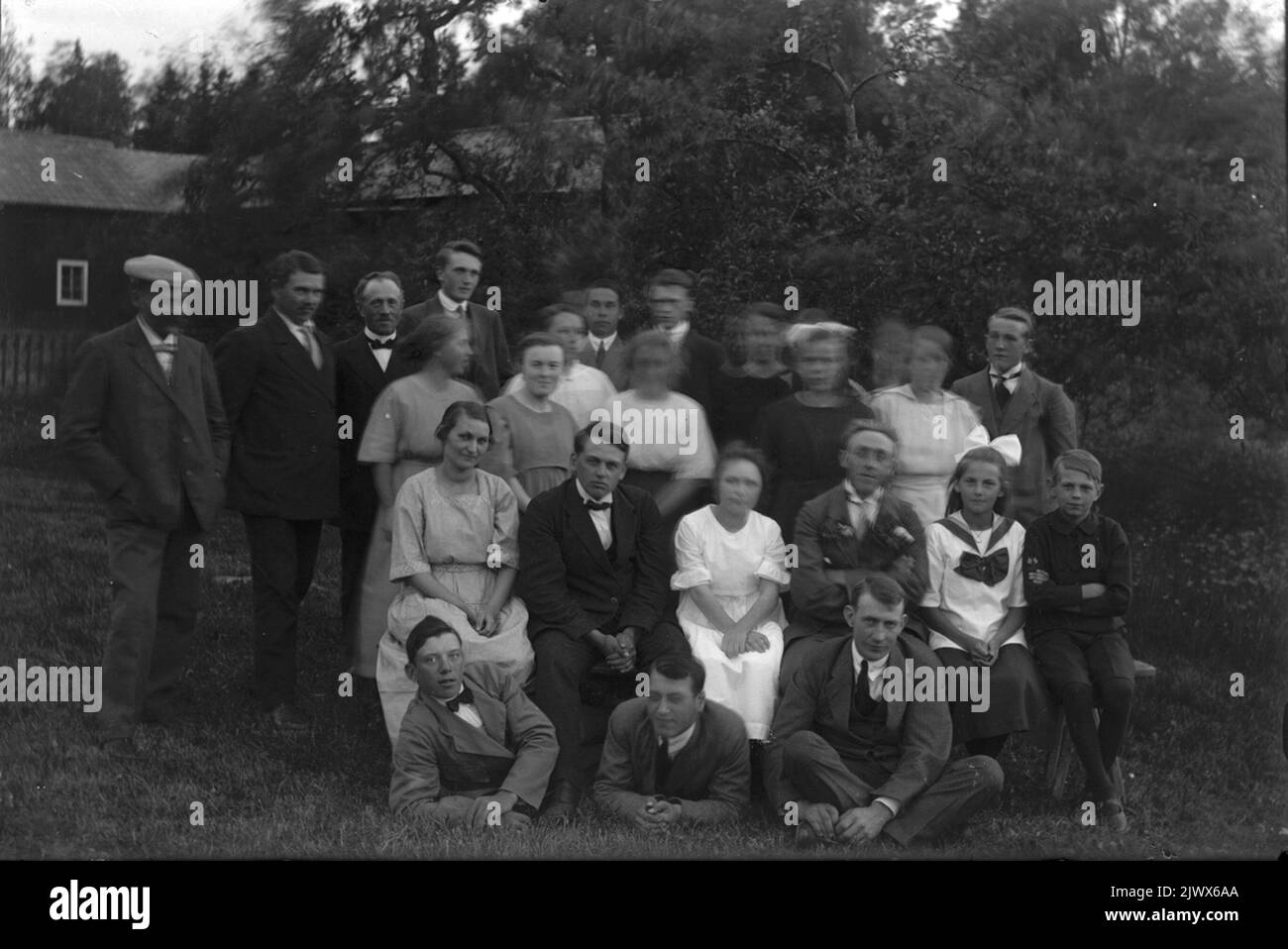 Unknown group picture. Okänd gruppbild Stock Photo - Alamy