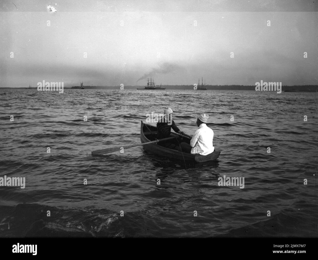 Drawing rowing wooden boat hi-res stock photography and images - Alamy