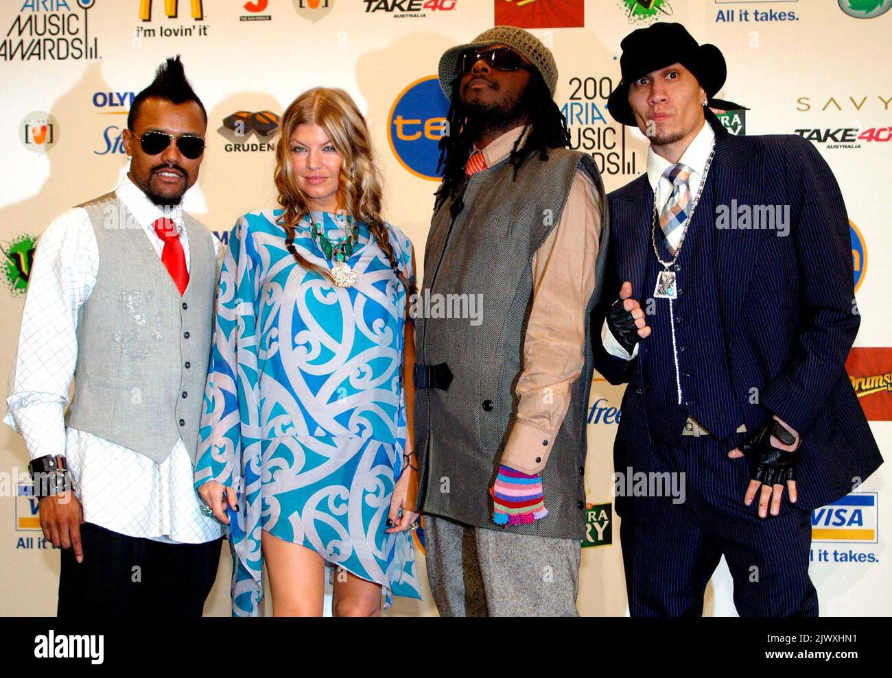 American act The Black Eyed Peas, (LR) Apl.de.ap, Fergie, Will.i am
