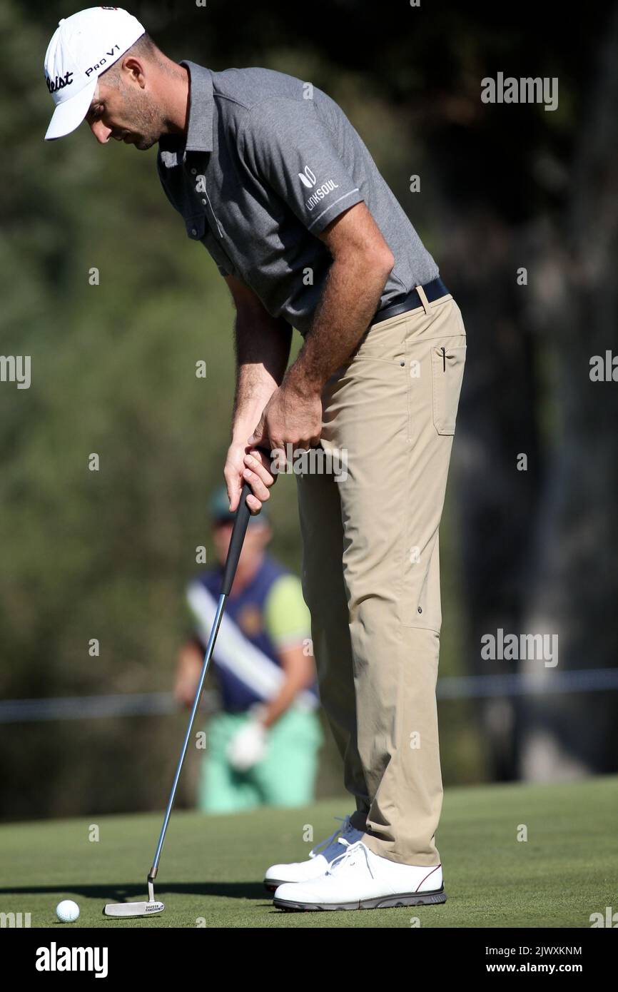 Australian golfer Geoff Ogilvy putting during the ProAm Tournament at