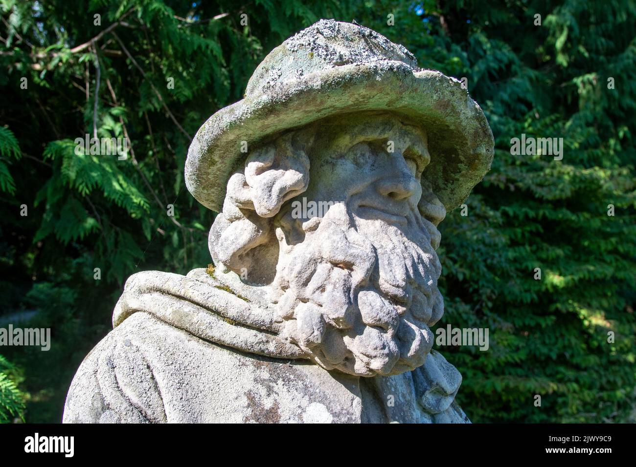Statue of Thomas Purdie at Abbotsford house Stock Photo
