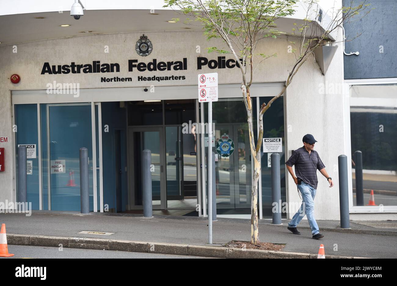 The entrance to the Australian Federal Police (AFP) Northern ...