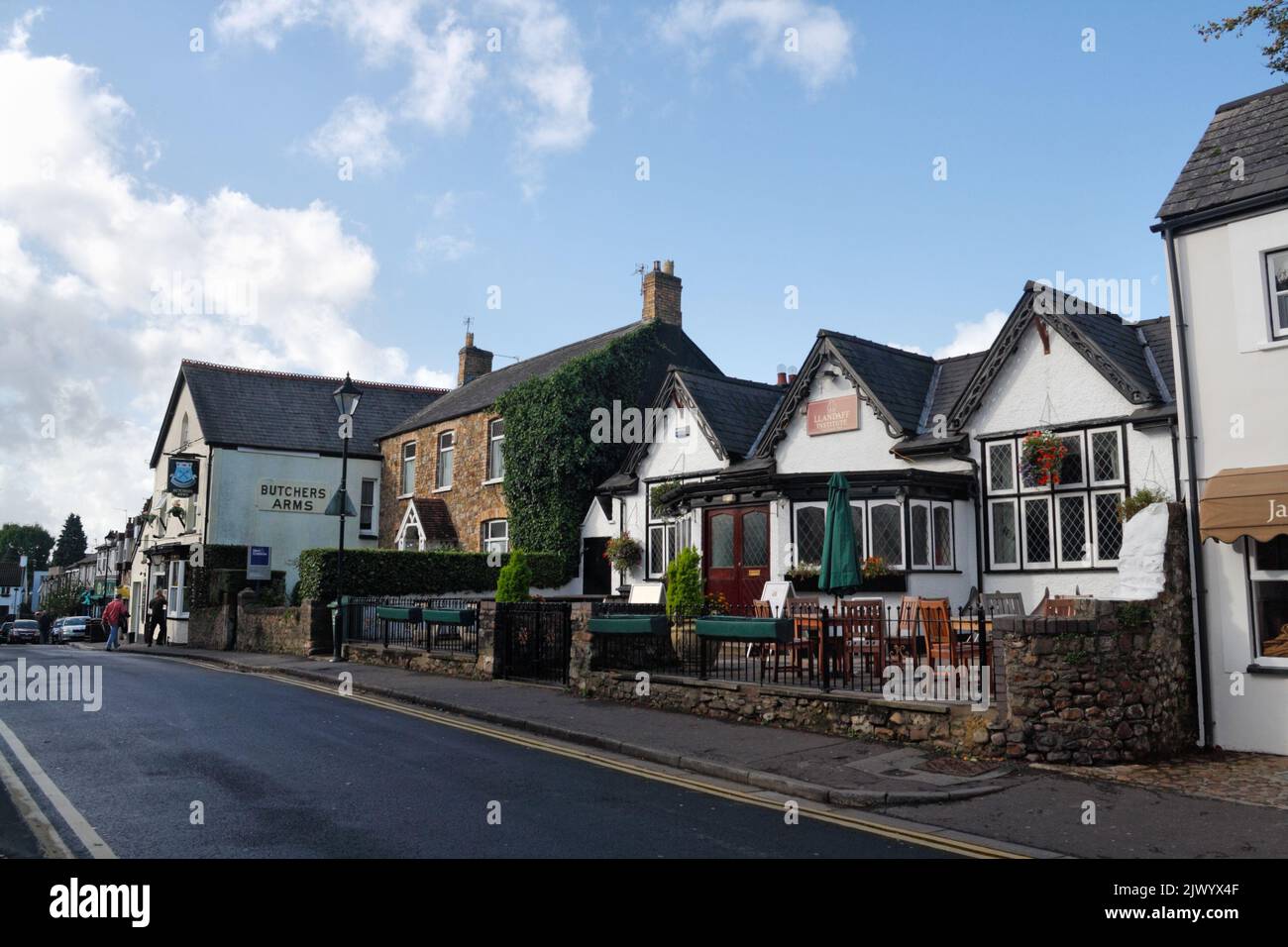 The Institute Social club in Llandaff, Cardiff Wales UK. Street view Stock Photo