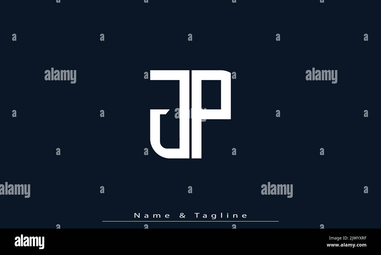 Alphabet letters Initials Monogram logo JP , PJ Stock Vector Image ...