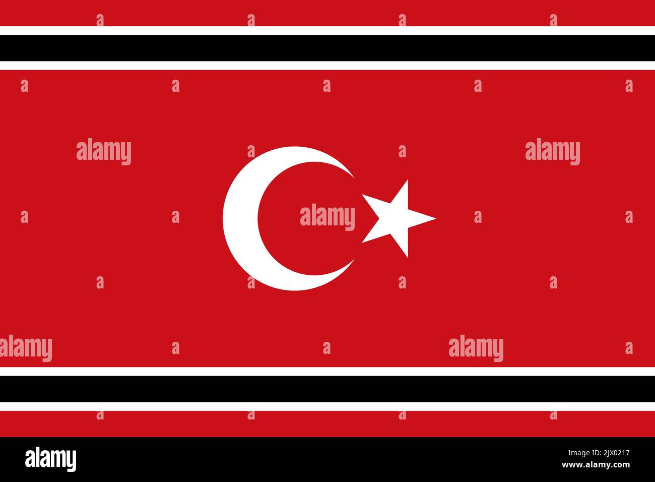 flag of Austronesian peoples Acehnese people. flag representing ethnic group or culture, regional authorities. no flagpole. Plane design, layout Stock Photo