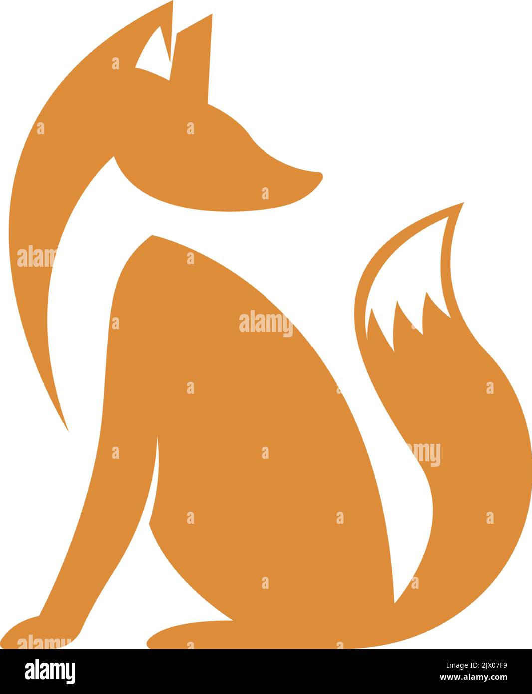 Fox icon logo design illustration template Stock Vector Image & Art - Alamy