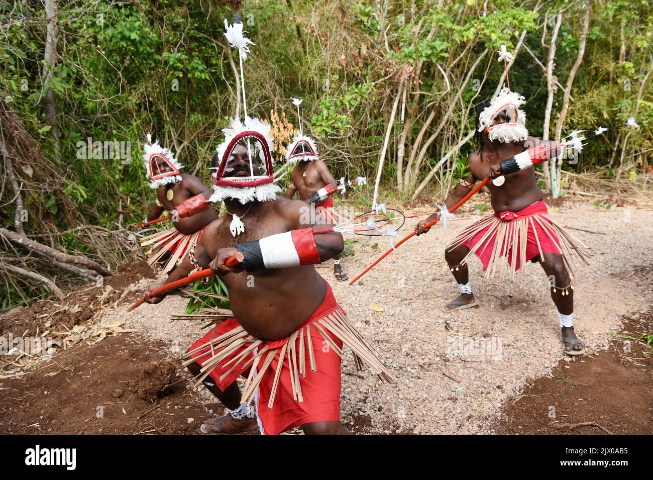 A traditional welcome by the Mer Dancers is given to Prime minister ...