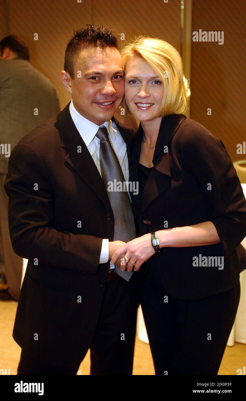 Kostya Tszyu with his wife Natasha at the Westin Hotel Stock Photo - Alamy
