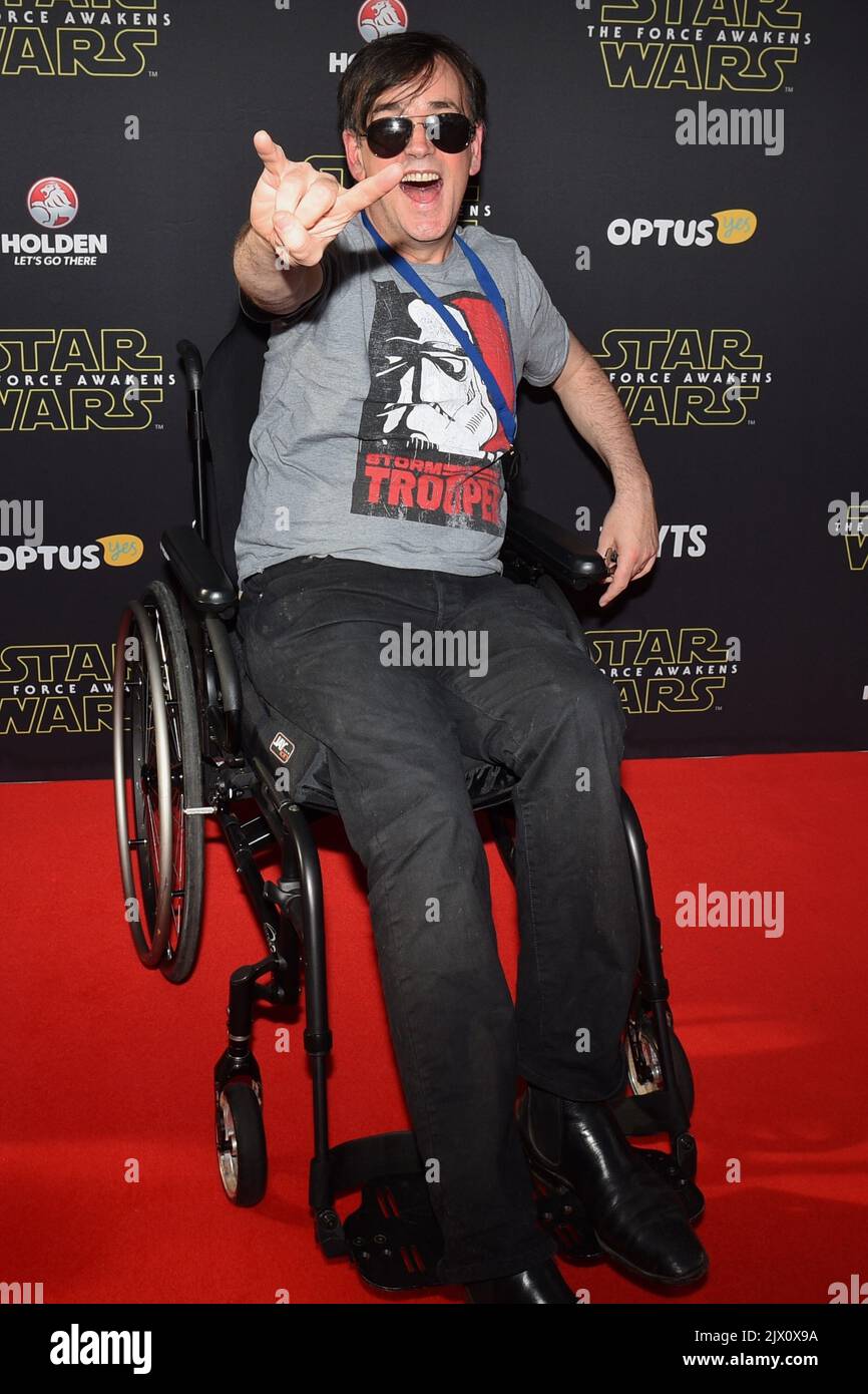 Comedian Tim Ferguson on the red carpet during the Australian premiere ...