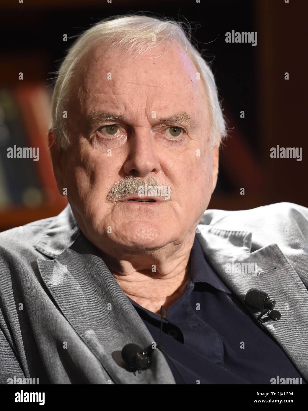 English actor John Cleese announcing Australian actor Stephen Hall will