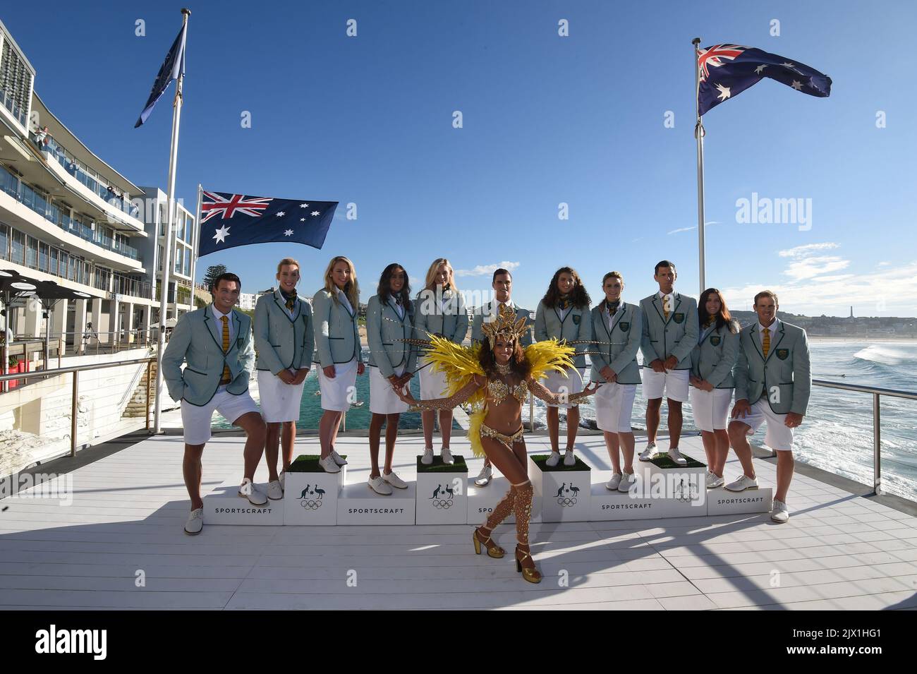 Australian Olympic team members (lt-rt) Josh Dunkley-Smith (rowing ...