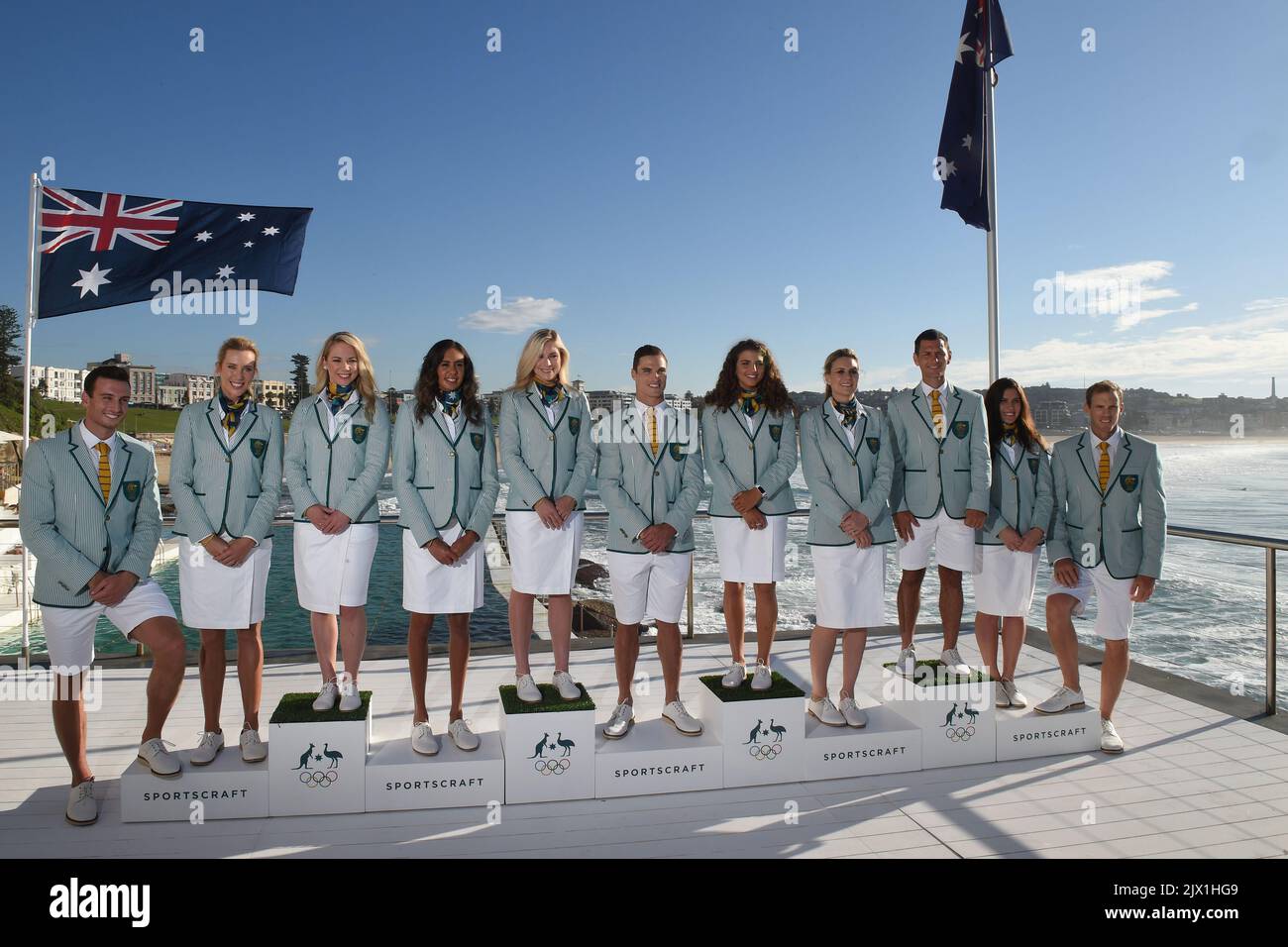 Australian Olympic team members (lt-rt) Josh Dunkley-Smith (rowing ...