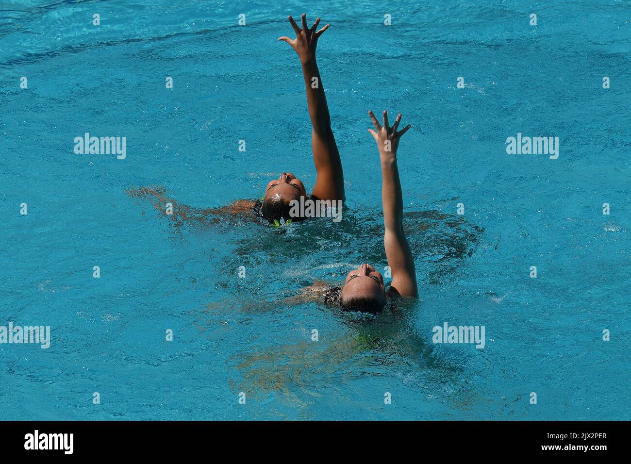 Australia's Nikita Pablo (top) and Rose Stackpole (bottom) performing ...