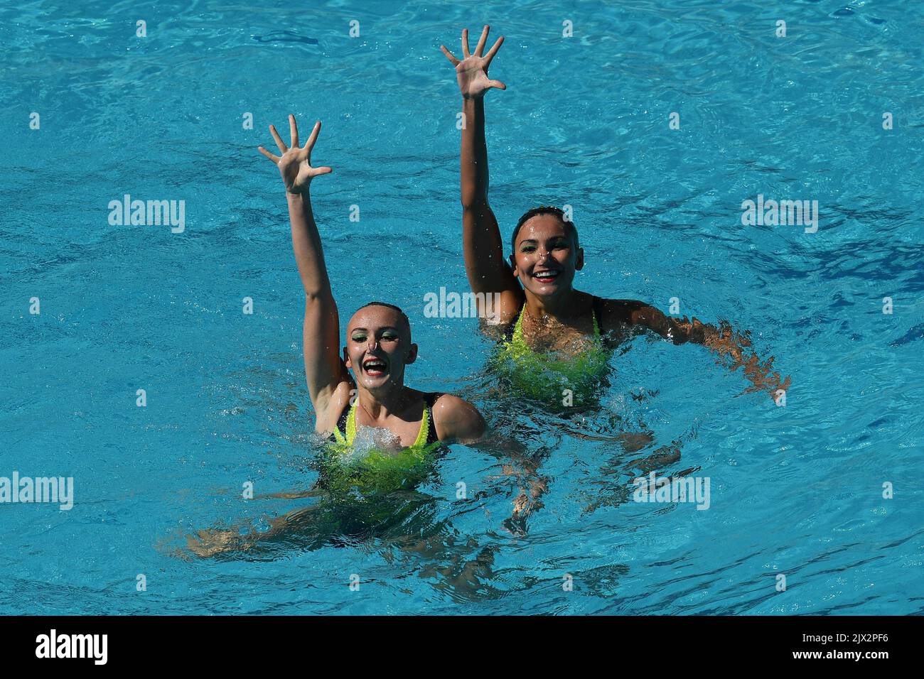 Australia's Nikita Pablo (right) and Rose Stackpole (left ) competing ...