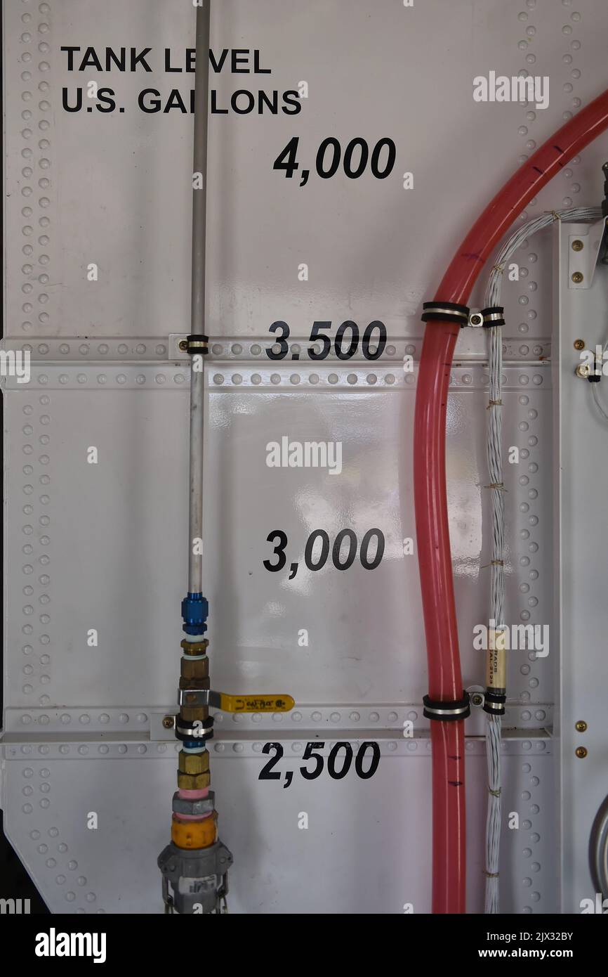 The water tank onboard the Thor Coulson Airtanker prior to a ...