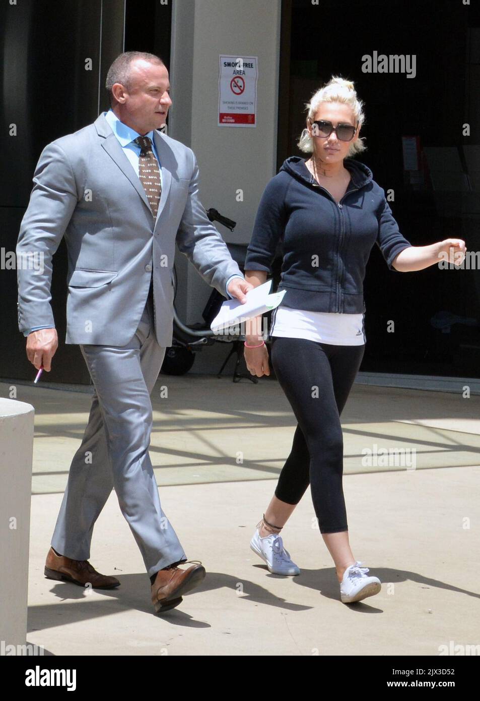 Gold Coast model Karlee Ironside leaves the Southport District Court on the  Gold Coast, Thursday, Nov. 3, 2016. Ironside, a model who has previously  expressed hopes of gaining a job at the