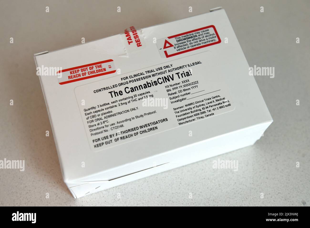The medicinal canabis to be used in a trial to treat cancer sufferers at  Royal Prince Alfred Hospital in Sydney, Monday, Dec. 5, 2016. Doctors are  recruiting cancer patients in a world-first