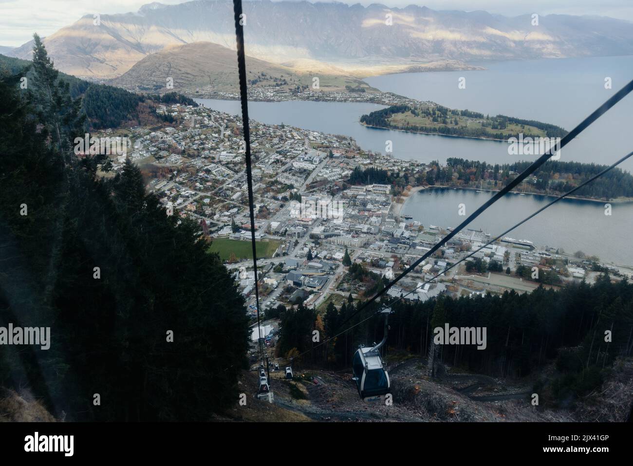 Popular spectacular view of Queenstown in New Zealand Stock Photo - Alamy
