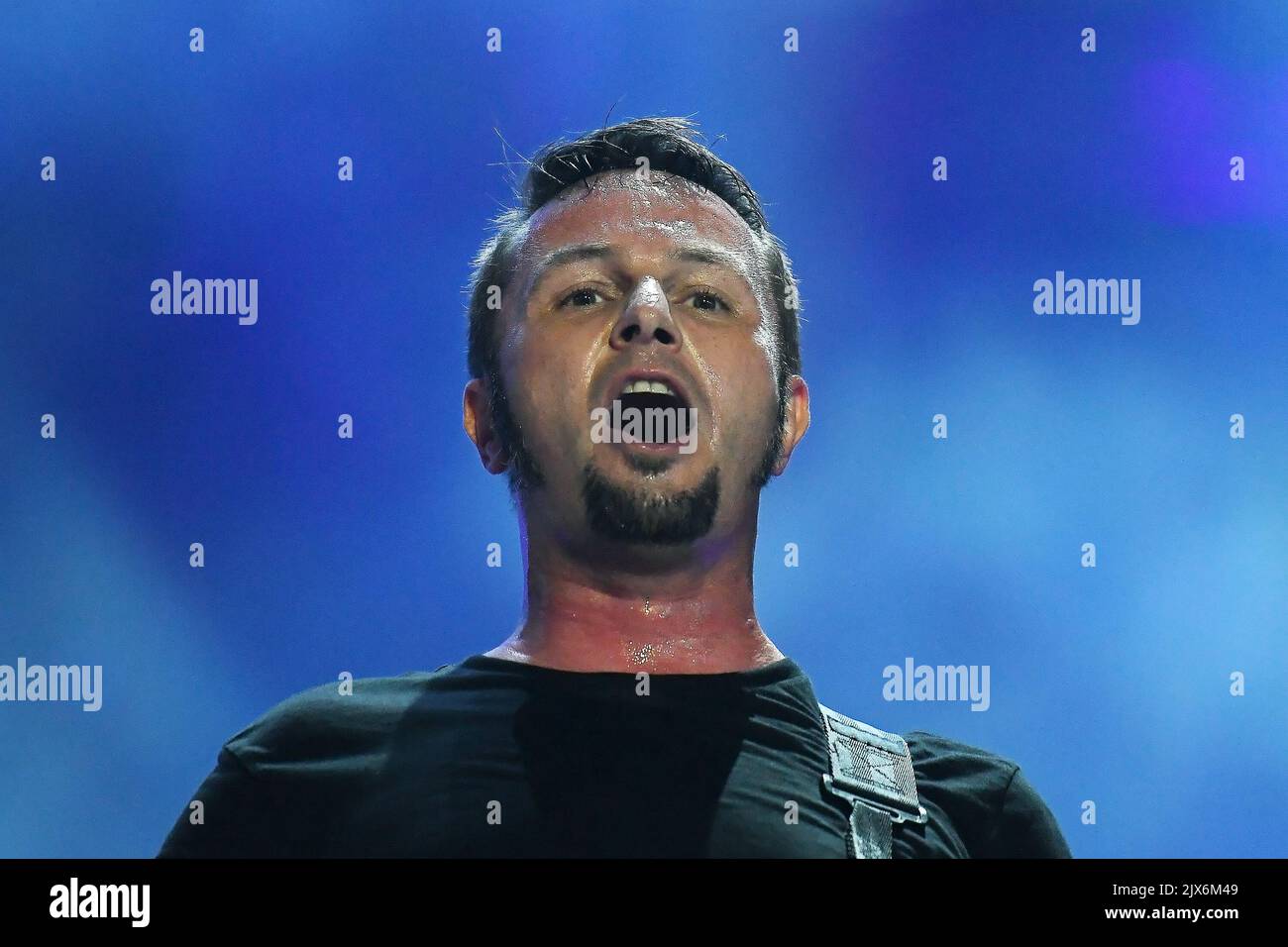 Rio de Janeiro, Brazil,September 2, 2022. Bassist JeanMichael Labadie