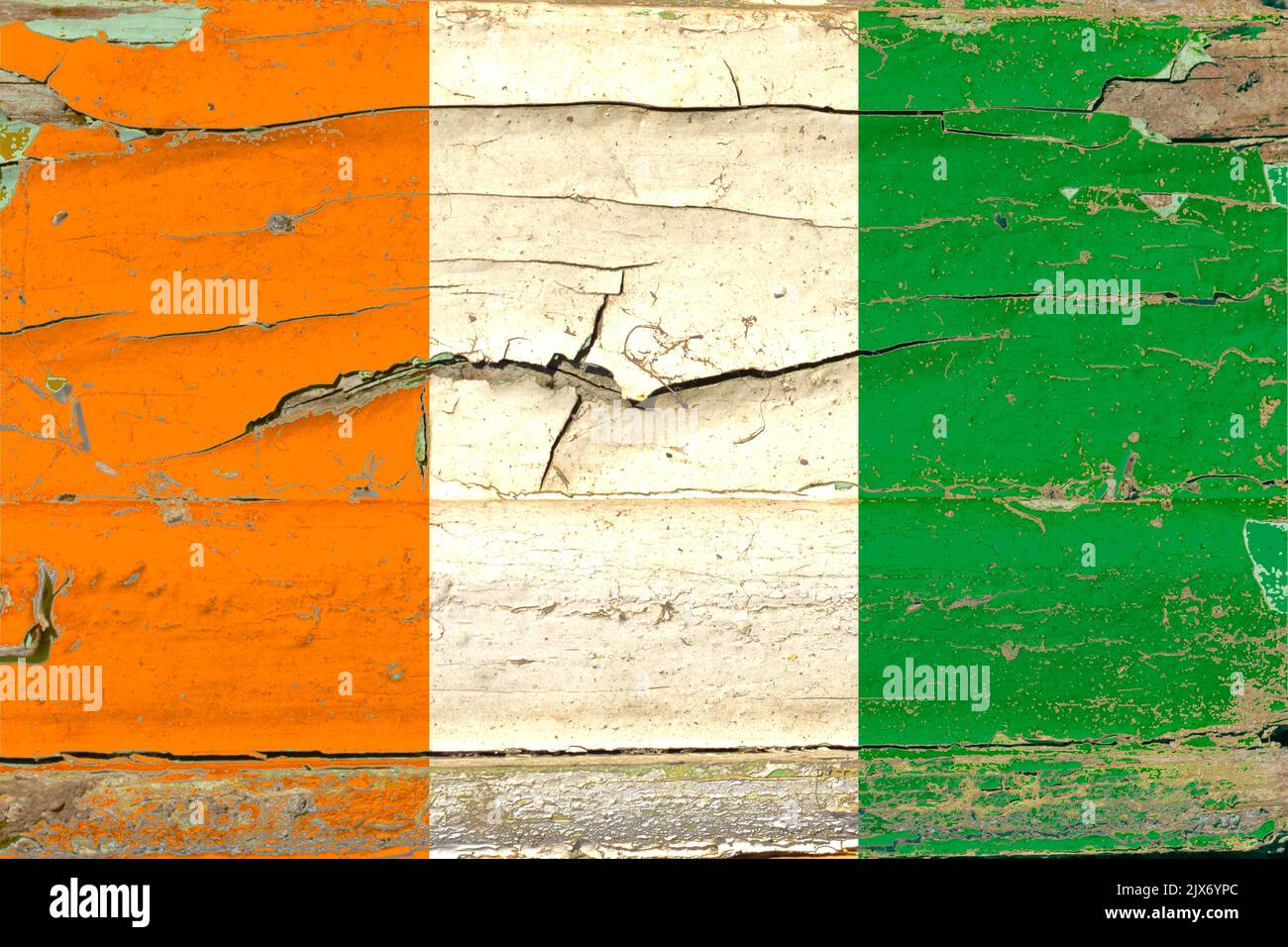 3D Flag of Ivory Coast on an old wood wall background Stock Photo - Alamy