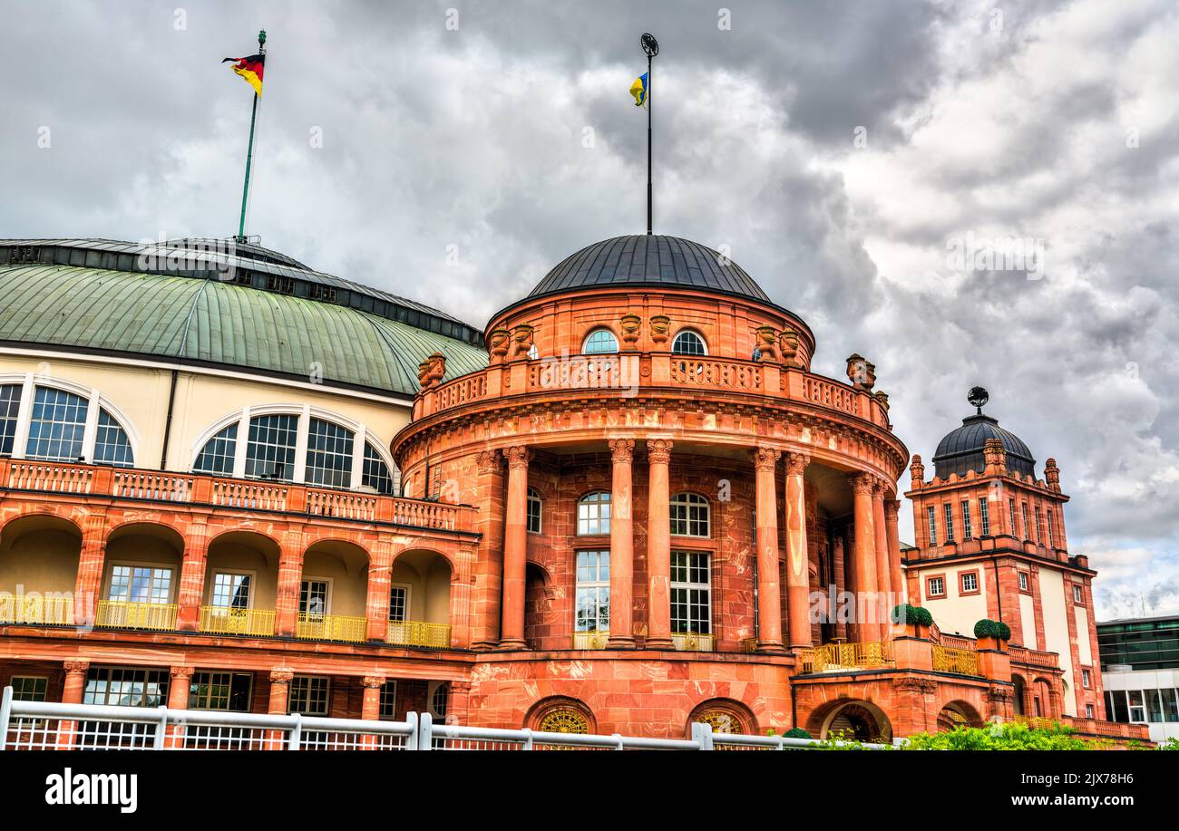 Festhalle, an exhibition hall in Frankfurt am Main, Germany Stock Photo