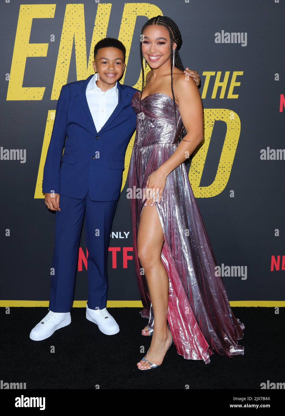 Shaun Dixon, Mychala Faith Lee arrives at The Los Angeles Premiere of