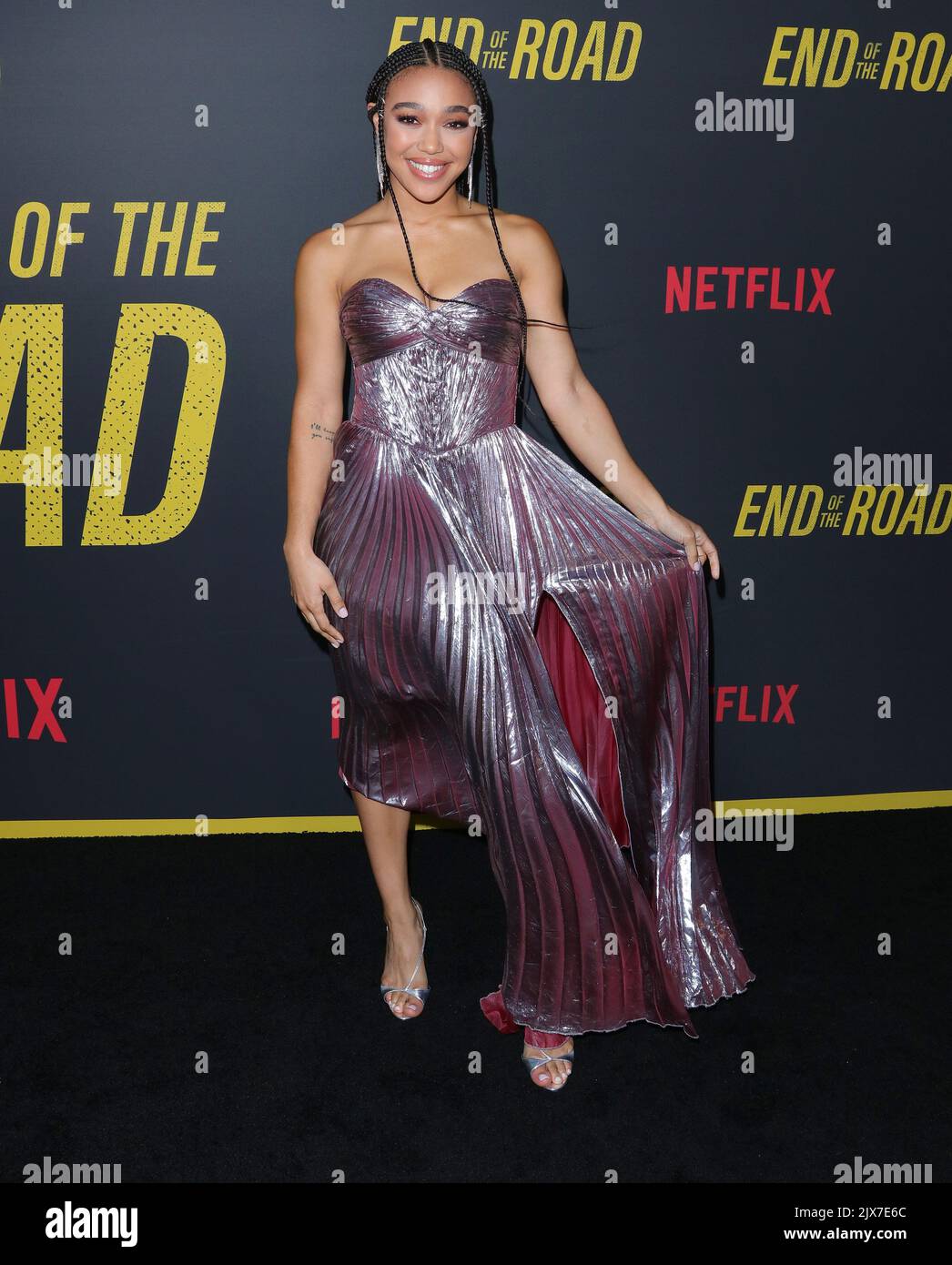 Mychala Faith Lee arrives at The Los Angeles Premiere of END OF THE