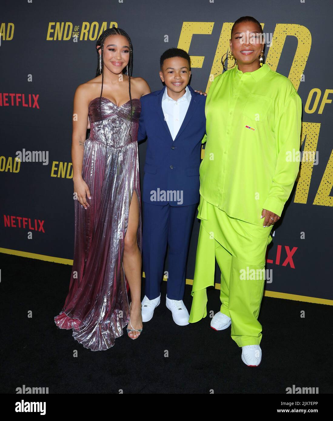 Queen Latifah, Shaun Dixon, Mychala Faith Lee arrives at The Los