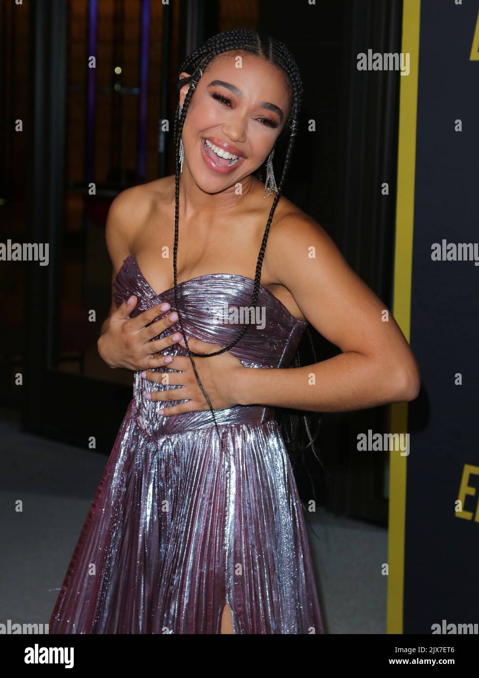Mychala Faith Lee arrives at The Los Angeles Premiere of END OF THE