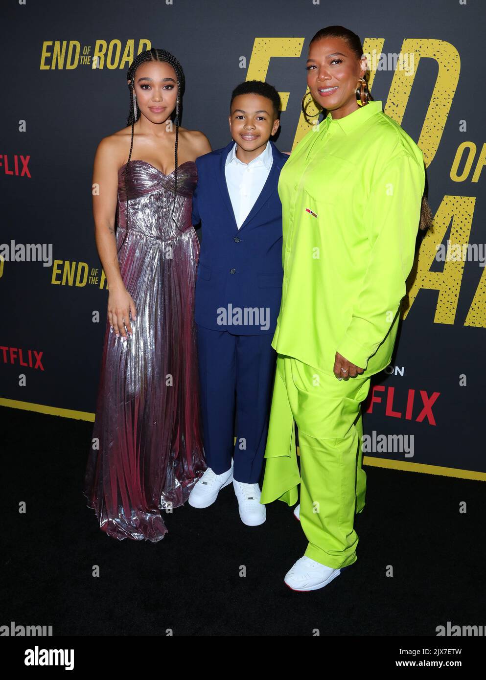 Queen Latifah, Shaun Dixon, Mychala Faith Lee arrives at The Los