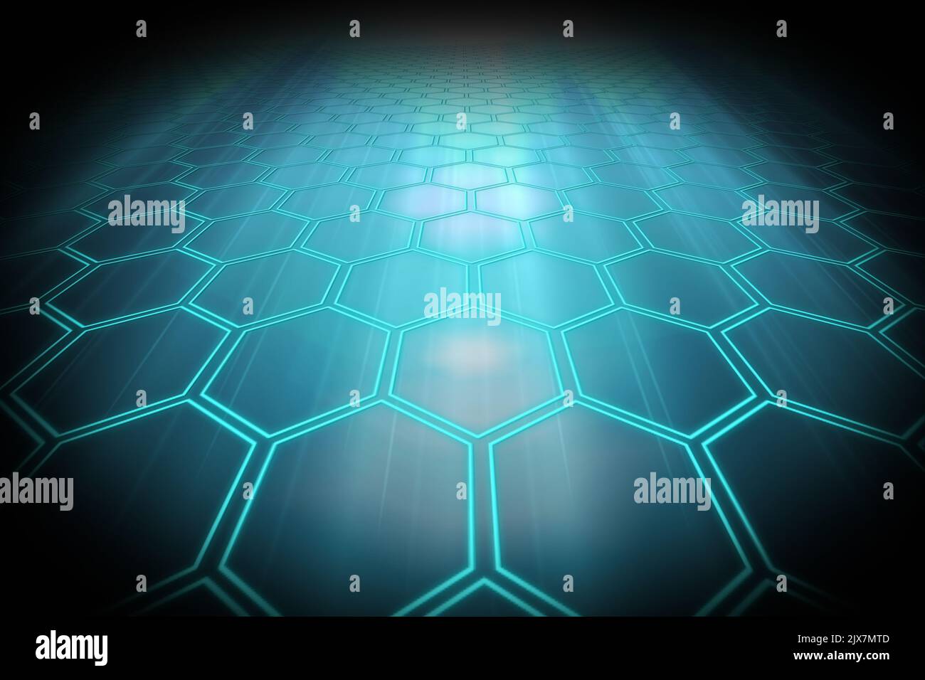 Black background with shiny hexagons Stock Photo - Alamy