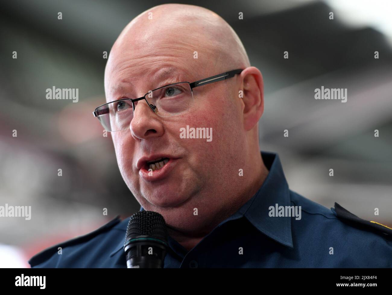 Ambulance Victoria CEO Tony Walker at the Thank a Paramedic Day celebrations at the Air