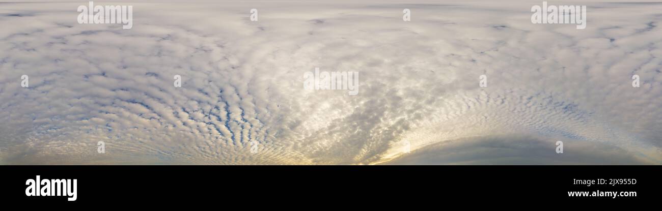 Overcast Stratus Overcast sky panorama on rainy day with Stratocumulus clouds in ...