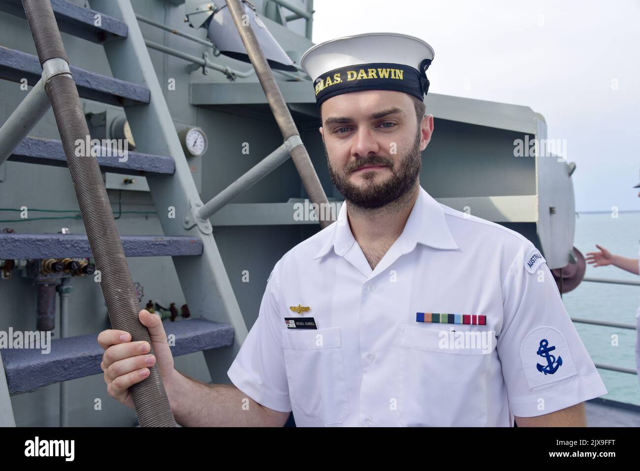 Leading Seaman Mitchell Blundell was on board the HMAS Darwin as the ...