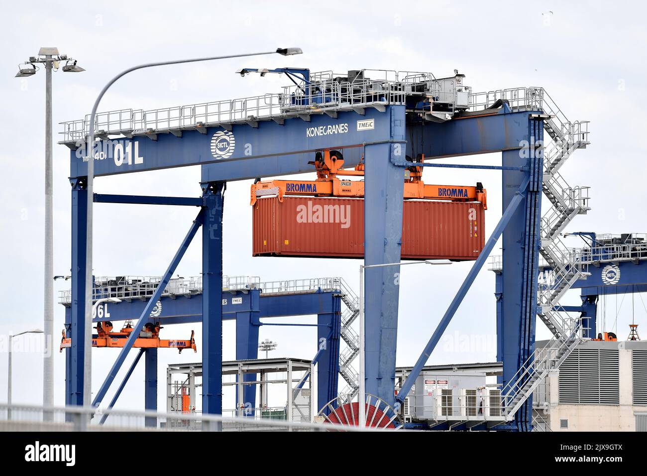 Cargo Container Maskcot Shipping containers are seen in a container yard near Mascot in Sydney ...