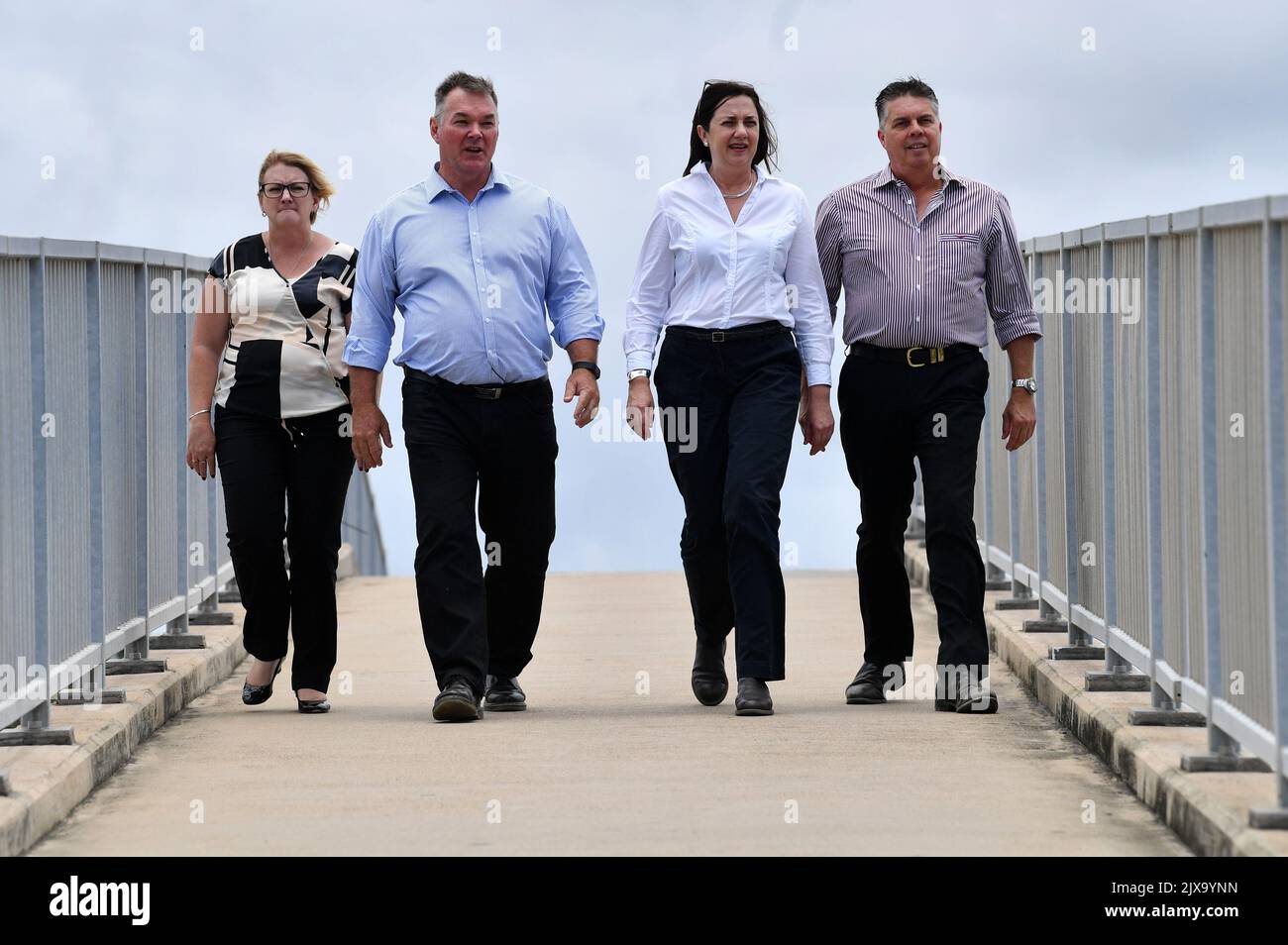 The member for Mundingburra, Coralee O'Rourke (left), the member for ...
