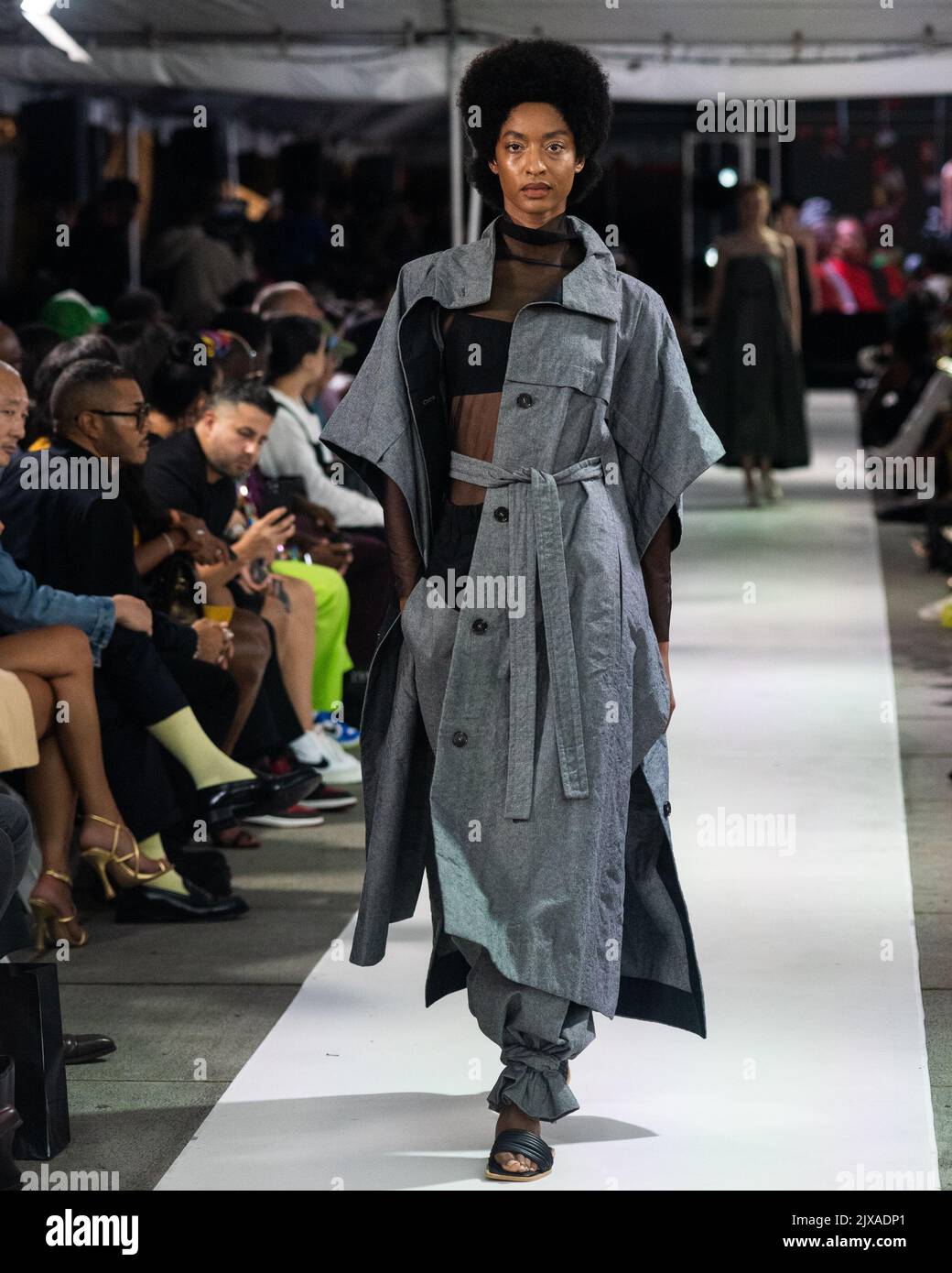 New York, USA. 06th Sep, 2022. A model walks the runway during Harlem's