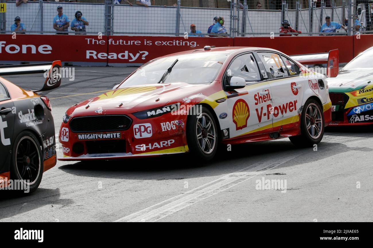 shell v-power racing team scott mclaughlin 'back to... Shell V-Power racing team driver Scott McLaughlin drives his Ford ...