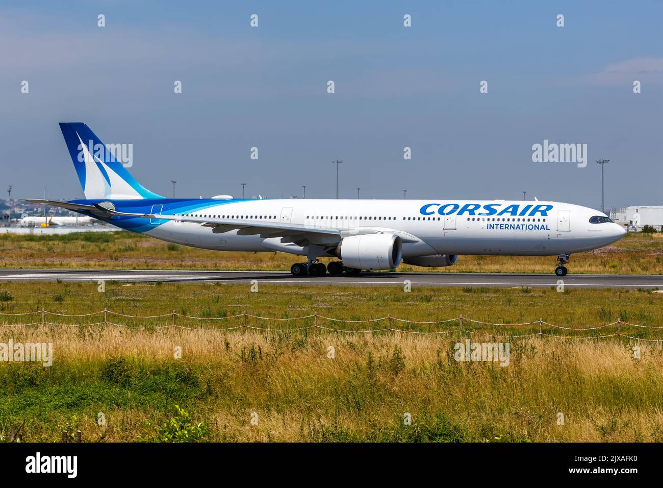 Paris, France - June 4, 2022: Corsair International Airbus A330-900neo airplane at Paris Orly airport (ORY) in France. Stock Photo
