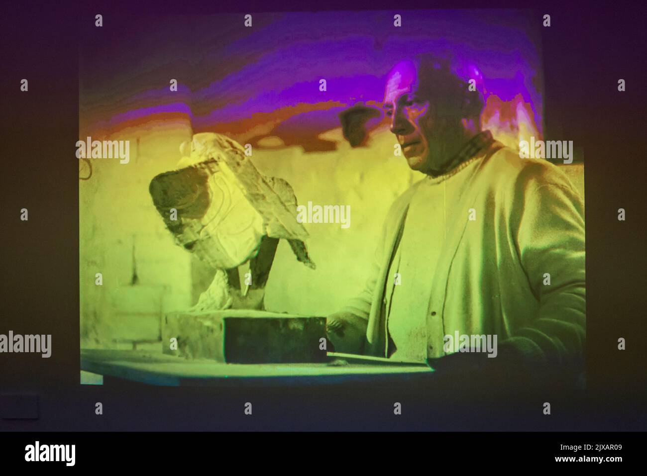 Picasso at work, Picasso Museum, an art gallery located in the Hôtel