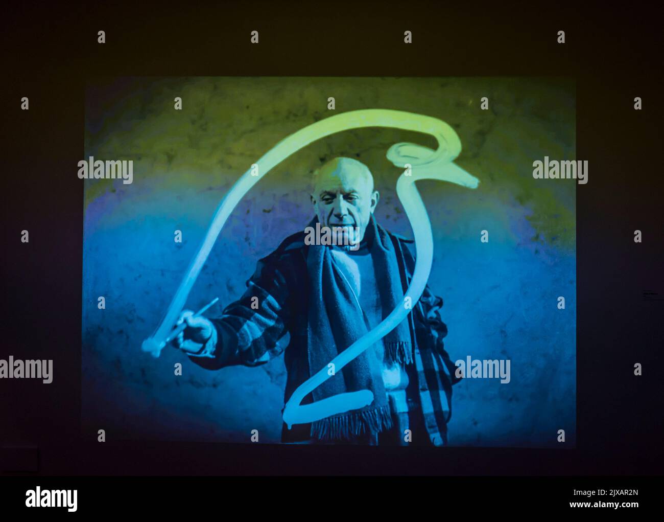 Picasso at work, Picasso Museum, an art gallery located in the Hôtel