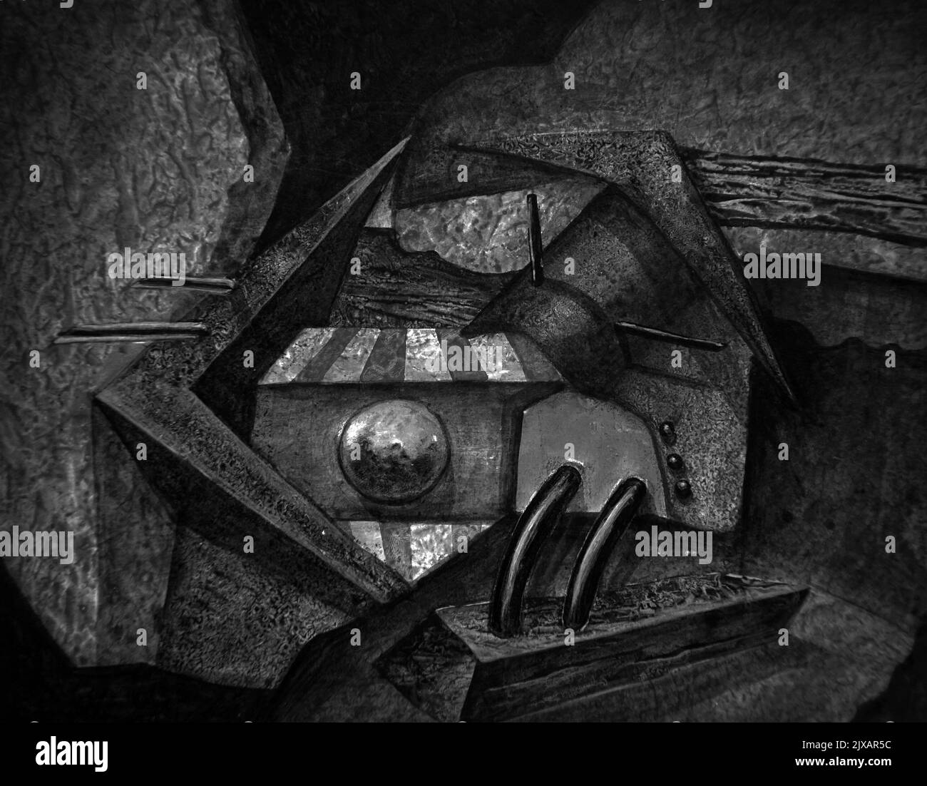 Black and white geometric shapes hi-res stock photography and images ...