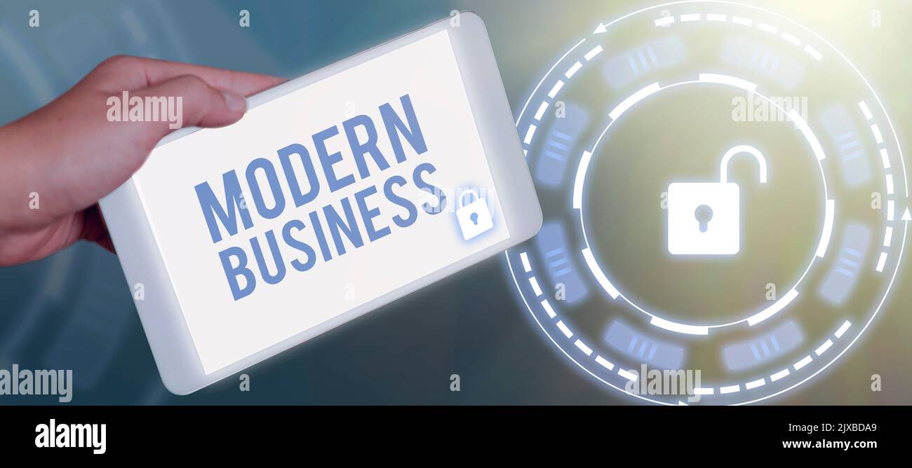 Text showing inspiration Modern BusinessIntroduction to the philosophy ...