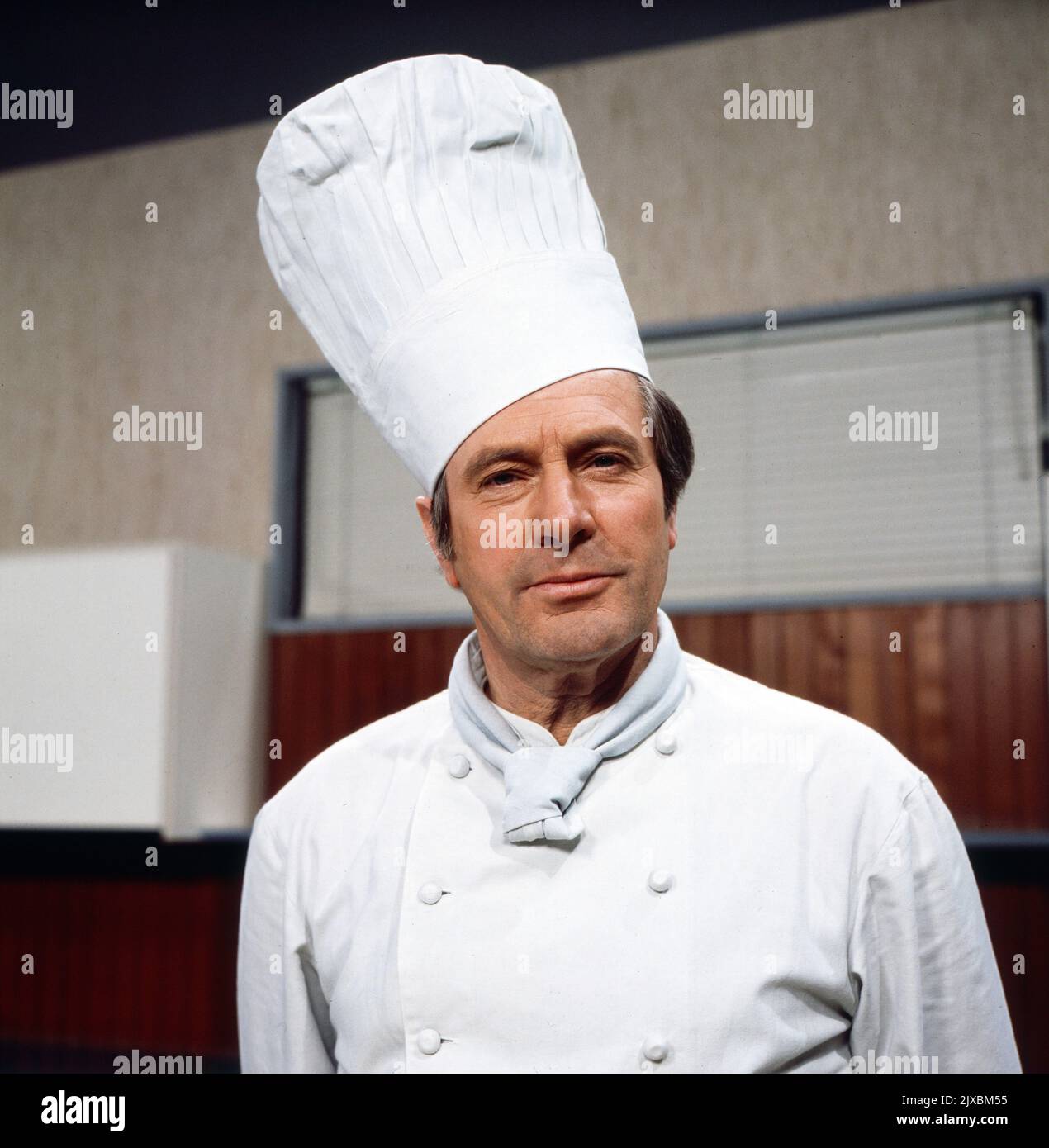 Ernst Faseth, österreichischer Küchenchef und bekannter Fernsehkoch, Österreich 1975. Stock Photo