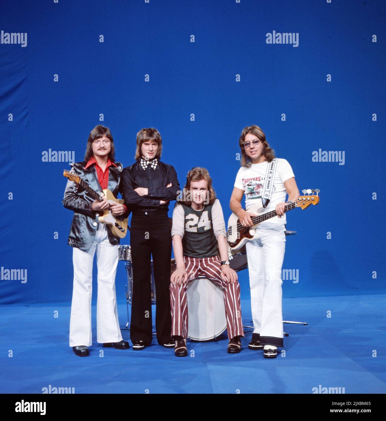 Vanity Fare, britische Popband, im Fotostudio, Deutschland 1975. Stock Photo