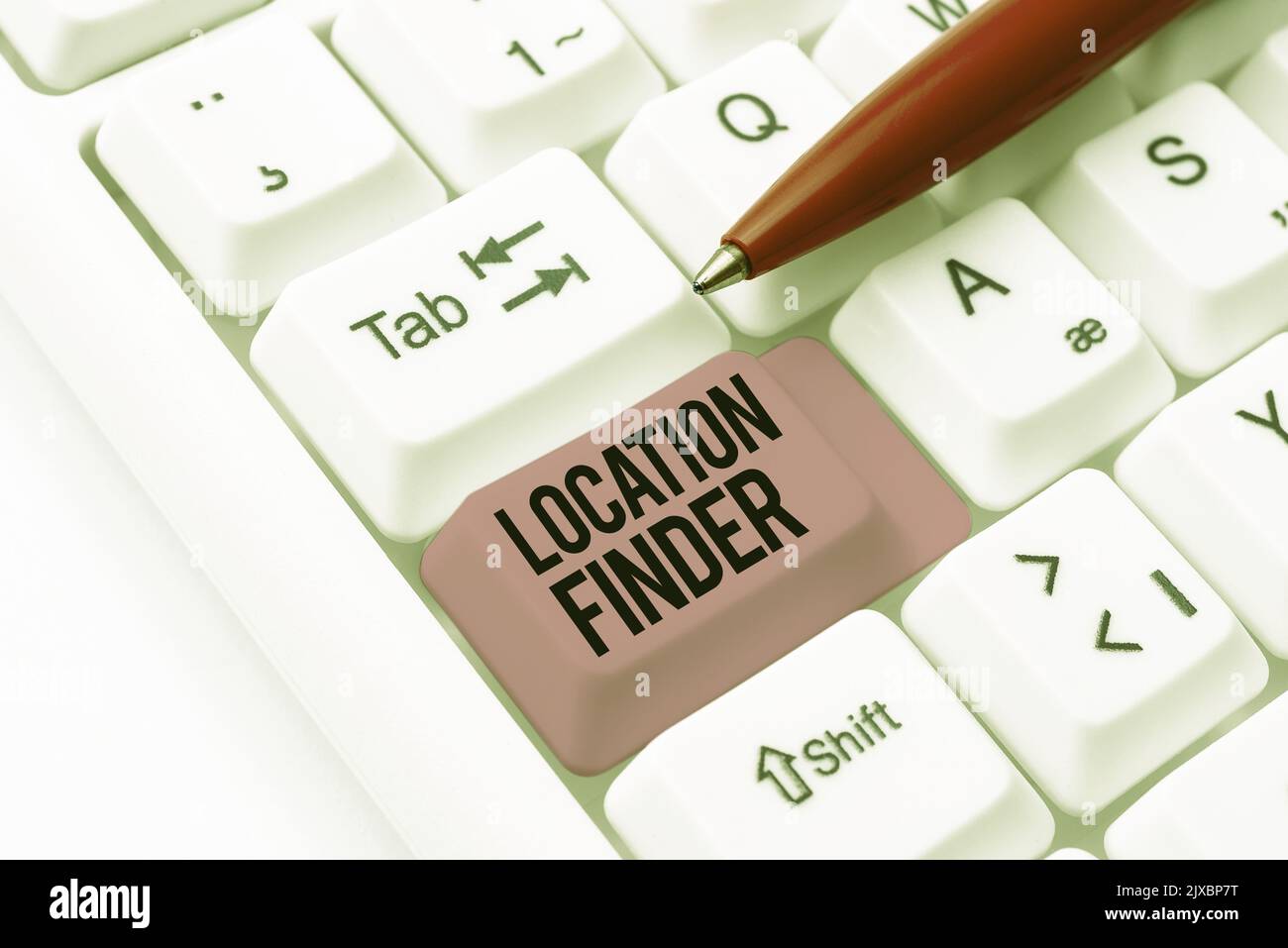 Conceptual caption Location FinderA service featured to find the