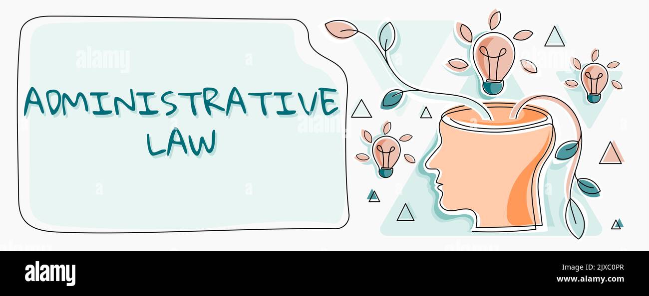 Handwriting text Administrative LawBody of Rules regulations Orders