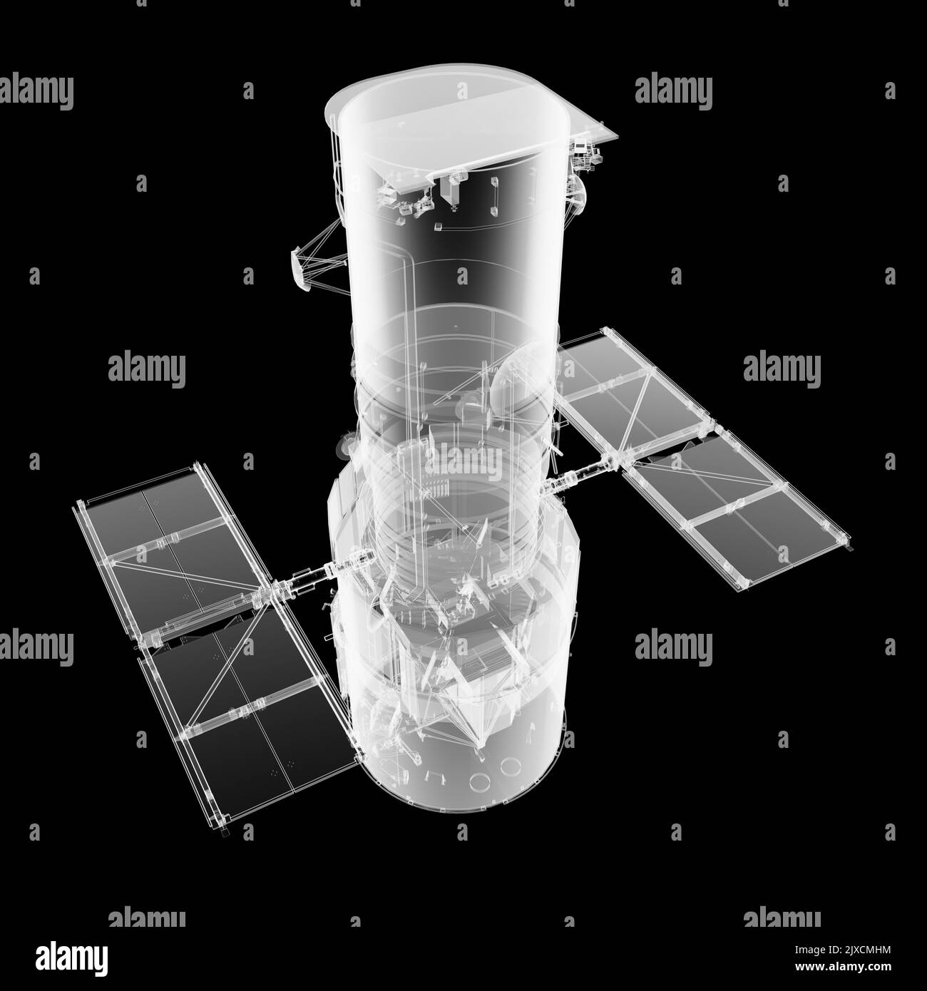 The Hubble Space Telescope. XRay render Stock Photo Alamy