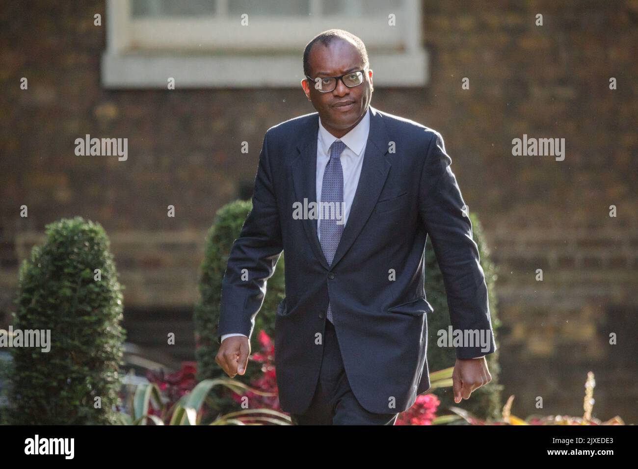 Downing Street, London, UK. 7th Sep, 2022. Ministers attend the first Cabinet Meeting at 10 Downing Street since Prime Minister Liz Truss appointed them last night. Kwasi Kwarteng MP, Chancellor of the Exchequer. Credit: amanda rose/Alamy Live News Stock Photo