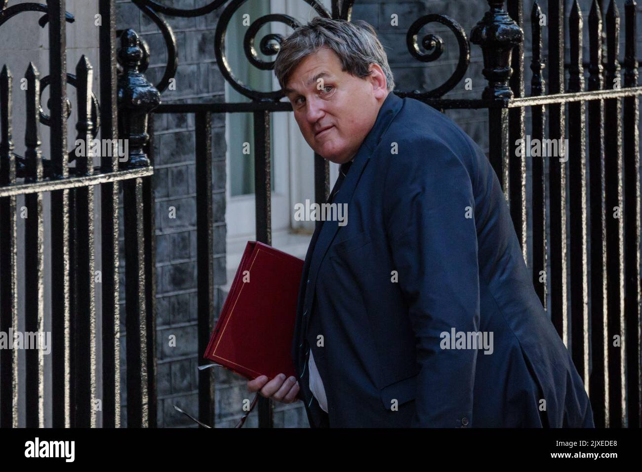 Downing Street, London, UK. 7th Sep, 2022. Ministers attend the first Cabinet Meeting at 10 Downing Street since Prime Minister Liz Truss appointed them last night. Kit Malthouse, Secretary of State for Education. Credit: amanda rose/Alamy Live News Stock Photo